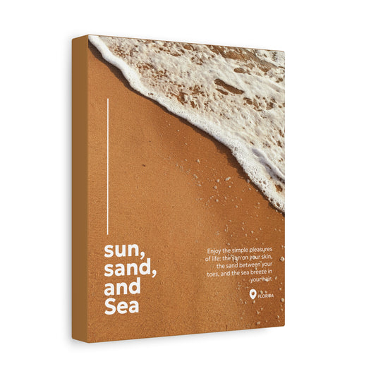 Canvas Print : Sun, Sand and Sea