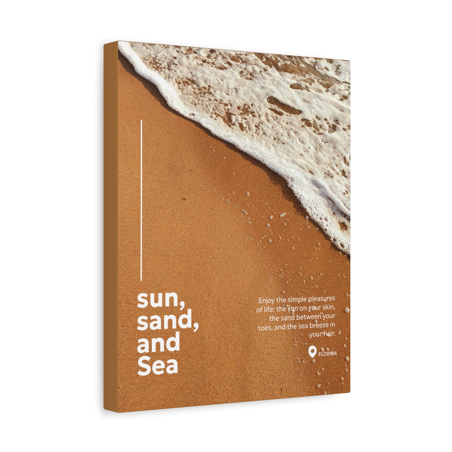 Canvas Print : Sun, Sand and Sea