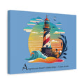 Lighthouse Canvas Print : A lighthouse doesn’t chase ships — it just shines.