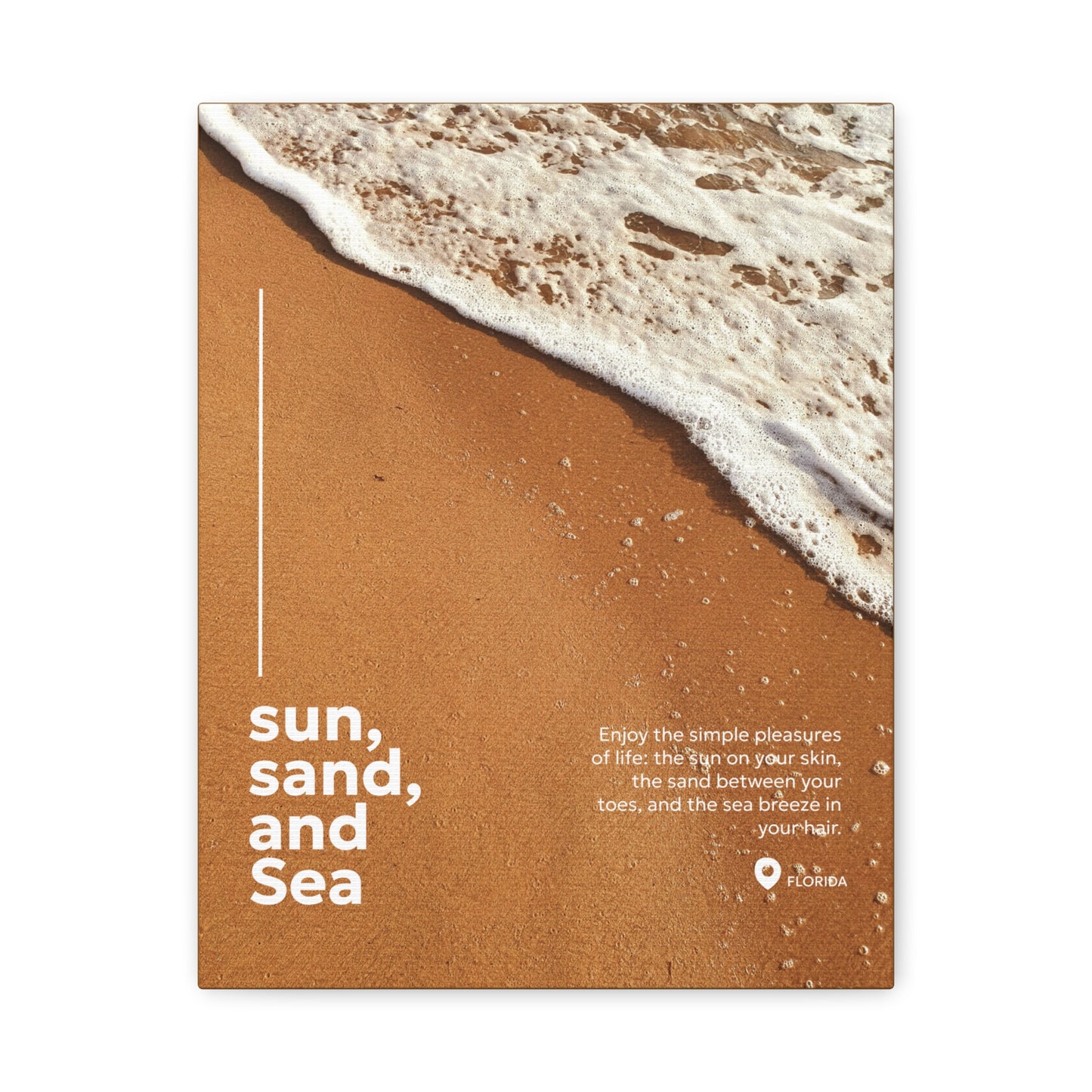 Canvas Print : Sun, Sand and Sea