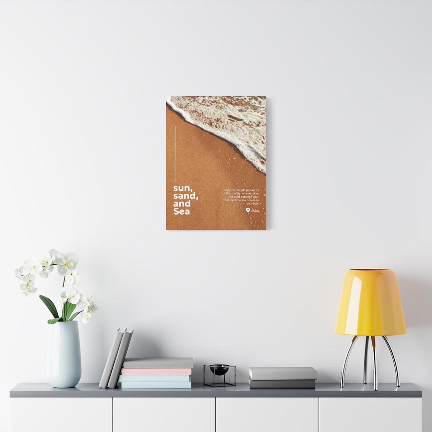 Canvas Print : Sun, Sand and Sea