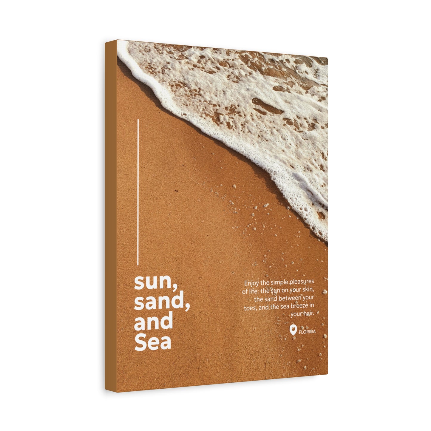 Canvas Print : Sun, Sand and Sea