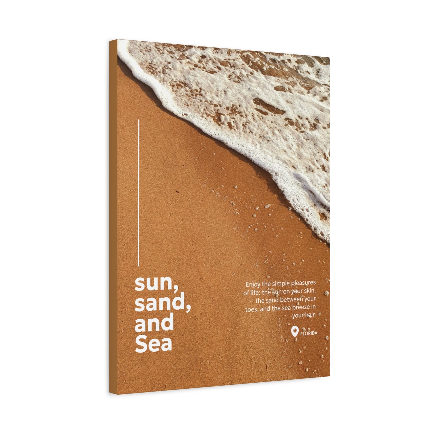 Canvas Print : Sun, Sand and Sea