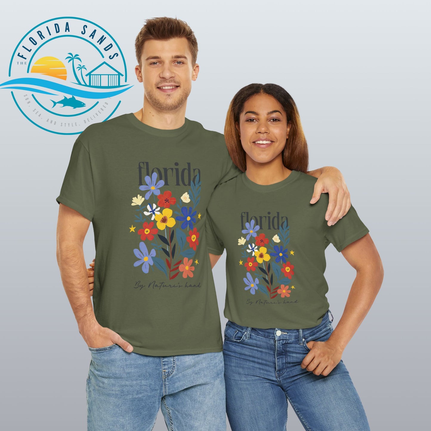 Flowers Tee - By nature's hand Design