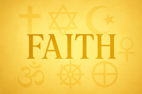 make the religious symbols 90% transparent. 