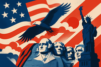 stylized image of USA theme